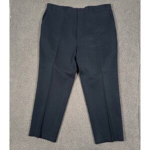 Vintage Levis Action Slacks Dress Pant Mens 42x30 Navy Talon Zipper Disco Office